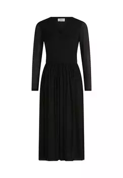 Платье макси однотонное Vera Mont, черный