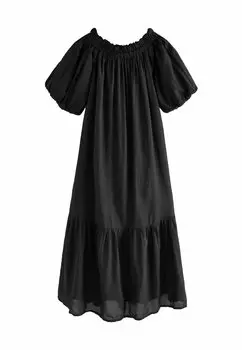 Платье макси OFF SHOULDER Next, черный