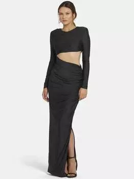 Платье макси окави Nicowa, черный