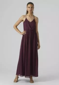 Платье макси OLIVIA Vero Moda, цвет winetasting