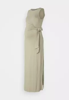 Платье макси OLMKIALA KNOT DRESS ONLY MATERNITY, серебристый