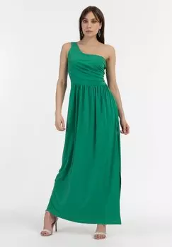 Платье макси ONE-SHOULDER faina, зеленый