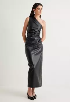 Платье макси ONE SHOULDER Koton, черный