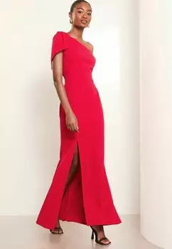 Платье макси ONE SHOULDER REGULAR FIT Lipsy, красный