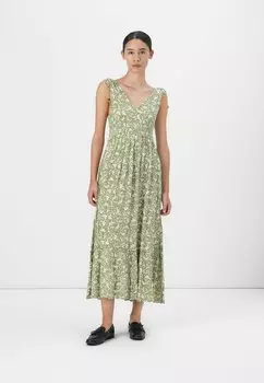 Платье макси ONLFERNANDA LIFE LONG DRESS ONLY, темно-зеленый