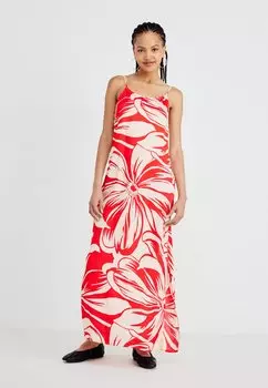 Платье макси ONLMILLY LONG DRESS ONLY, красный