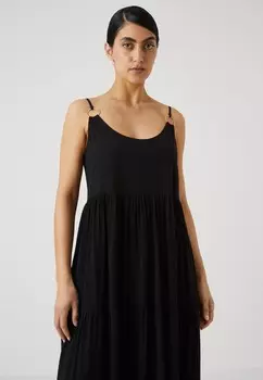 Платье макси ONLSANDIE LIFE STRAP DRESS ONLY Petite, черный