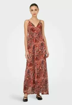 Платье макси ONLVIKKI LANGES ONLY, красный