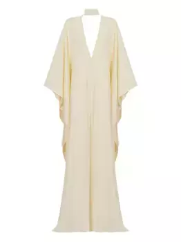 Платье макси Ooo с широкими рукавами Taller Marmo, нейтральный