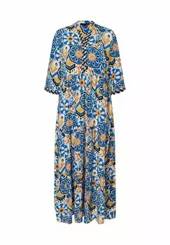 Платье макси Ornament 3/4 Arm More & More, разноцветное