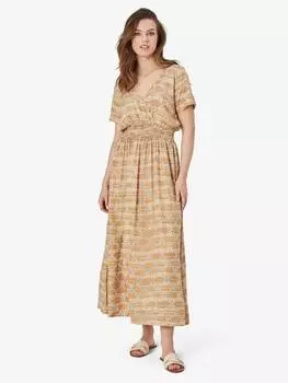 Платье макси от ханни Unmade Copenhagen, цвет Beige/Brown