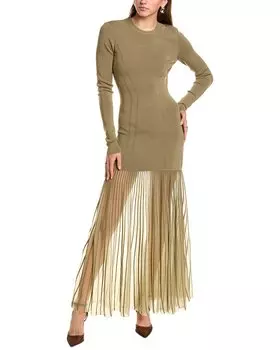 Платье макси от Nicholas Paz Milano Stitch, зеленый