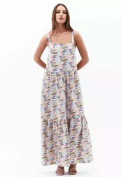 Платье макси OXXO, бежевый