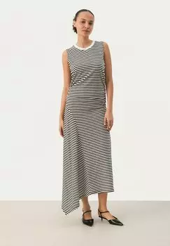 Платье макси Part Two, цвет Black Stripe