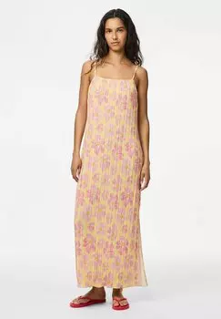 Платье макси PCAMBER Pieces, светло-желтый