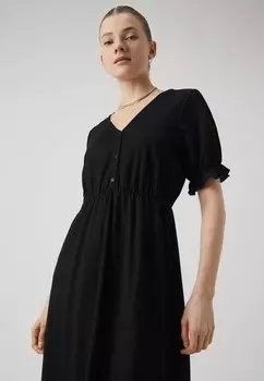 Платье макси Pckinda Long Dress Pieces, черное