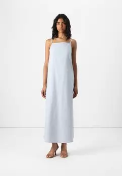 Платье макси PCTARA STRAP MIDI DRESS Pieces, светло-голубой