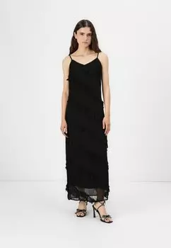 Платье макси PCTWIRL MAXI STRAP DRESS Pieces, черный