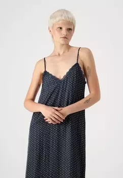 Платье макси PETAL Pepe Jeans, темно-синий