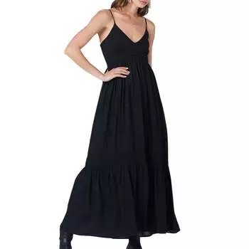 Платье макси Phoenix черного цвета Saltwater Luxe