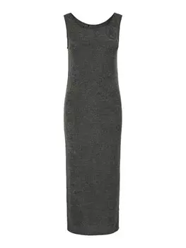 Платье макси PIECES Dress PCSASHA, темно-серый