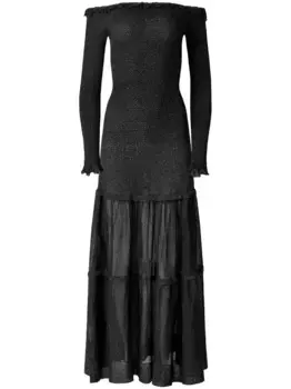 Платье макси Polly Altuzarra, черный