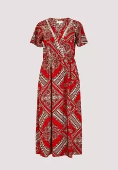 Платье макси PRINT Apricot, красный