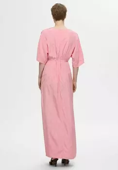 Платье макси PRINT Selected Femme, светло-розовый