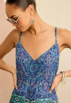 Платье макси PRINTED BEACH REGULAR FIT Love & Roses, синий
