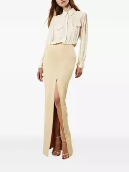 Платье макси PRONOVIAS PARTY EDIT x Elisabetta Franchi Monica, нейтральный