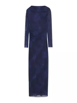 Платье макси Pull&Bear Dress, цвет marine blue/indigo