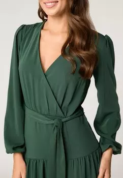 Платье макси QUIOSQUE, зеленый