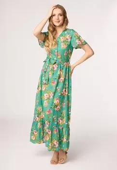 Платье макси QUIOSQUE, зеленый
