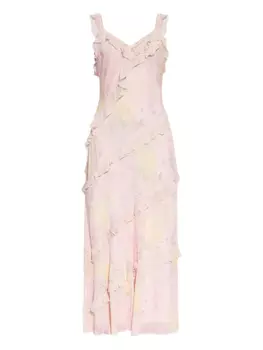 Платье макси Radiance LoveShackFancy, розовый