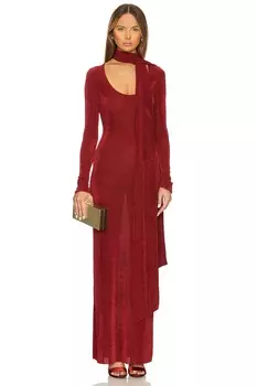 Платье макси рашель Ser.O.Ya, красный