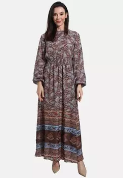 Платье макси REFKA CASUAL Modanisa, мультиколор