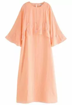 Платье макси REGULAR FIT BEAD EMBELISHMENT CREW NECK MAXI Next, розовый