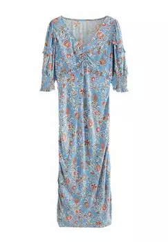 Платье макси REGULAR FIT DERWENT FLORAL PRINT MIDAXI Laura Ashley, синий