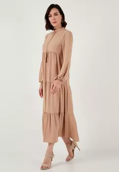 Платье макси REGULAR FIT LELA, коричневый