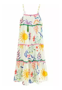 Платье макси REGULAR FIT Next, белый