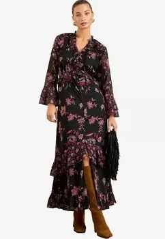 Платье макси REGULAR FIT - RUFFLE TIERED Love & Roses, черный