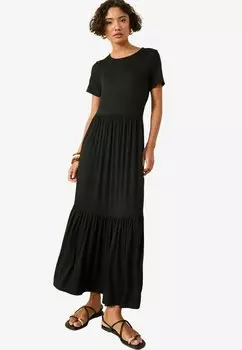 Платье макси REGULAR FIT - SHORT SLEEVE Friends Like These, черный