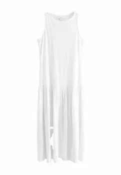 Платье макси REGULAR FIT - SLEEVELESS DROP WAIST CREW NECK Next, белый
