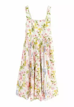 Платье макси REGULAR FIT SQUARE NECK MIDI Next, белый