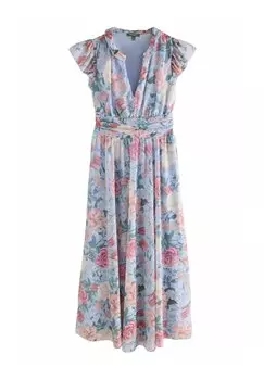 Платье макси REGULAR FIT - V-NECK Next, синий