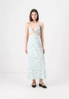 Платье макси RESORT RING CUT OUT SLIP MAXI DRESS Abercrombie & Fitch, мультиколор