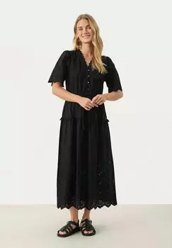 Платье макси RIKKEMAIPW Part Two, черный