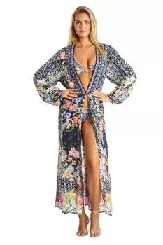 Платье макси Rosalind с запахом и двухсторонними рукавами La Moda Clothing, цвет multi