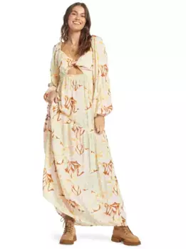 Платье макси Roxy "On Holiday Maxi", зеленый