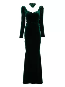 Платье макси Розалинда CRISTALLINI, зеленый